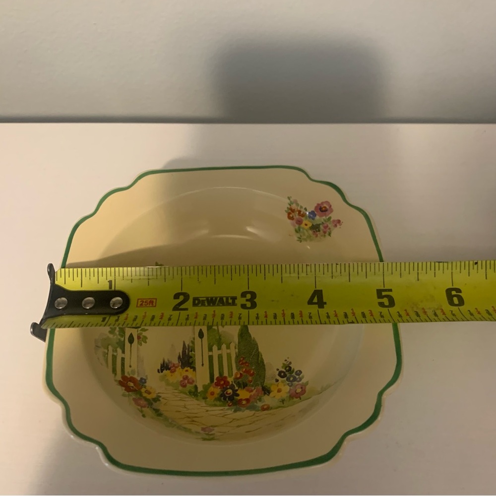 Homer Laughlin English Garden Fruit/Dessert Bowl 5.25” Made in USA Century Shape - Picture 5 of 6